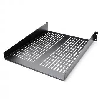 StarTech.com CABSHELF22V αεριζόμενο σταθερό ράφι 2U για rack διακομιστή, 19″, βάθος 22″ (55,9 cm), έως 22 kg, ατσάλι, μαύρο