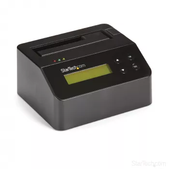 StarTech.com Single Bay διαγραφέας σκληρών δίσκων, Standalone HDD/SSD Sanitizer, USB 3.0 σε SATA II (3 Gbit/s), 9 λειτουργίες διαγραφής, οθόνη LCD, ασφαλής διαγραφή σκληρών δίσκων Sanitizer Dock, θύρα εκτυπωτή DB-9, συμμορφούμενο με TAA
