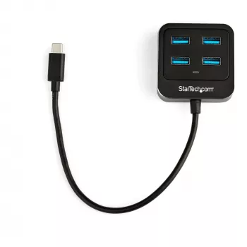 StarTech.com hub USB C 4 θυρών – USB-C σε 4x θύρες USB-A – SuperSpeed 10 Gbit/s USB 3.2 Gen 2 Type-C hub – USB Bus Powered – φορητό/συμπαγές USB-C σε USB hub προσαρμογέα για laptop – αλουμίνιο