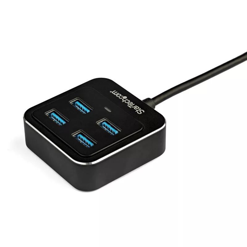 StarTech.com hub USB C 4 θυρών – USB-C σε 4x θύρες USB-A – SuperSpeed 10 Gbit/s USB 3.2 Gen 2 Type-C hub – USB Bus Powered – φορητό/συμπαγές USB-C σε USB hub προσαρμογέα για laptop – αλουμίνιο