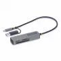 StarTech.com FCREADMICRO3V2 συσκευή ανάγνωσης καρτών μνήμης πολλαπλών μέσων USB 3.0, SD/microSD/CompactFlash, USB-C με προσαρμογέα USB-A, 5 Gbps