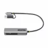 StarTech.com FCREADMICRO3V2 συσκευή ανάγνωσης καρτών μνήμης πολλαπλών μέσων USB 3.0, SD/microSD/CompactFlash, USB-C με προσαρμογέα USB-A, 5 Gbps
