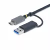 StarTech.com FCREADMICRO3V2 συσκευή ανάγνωσης καρτών μνήμης πολλαπλών μέσων USB 3.0, SD/microSD/CompactFlash, USB-C με προσαρμογέα USB-A, 5 Gbps