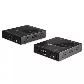 StarTech.com Επεκτατής HDMI KVM μέσω Δικτύου IP - 4K 30Hz HDMI 2.0 και USB μέσω IP LAN ή Καλωδίου Ethernet Cat5e/Cat6 (100m/330ft) - Κιτ Απομακρυσμένου Διακόπτη KVM/Κονσόλας Πομπού/Δέκτη