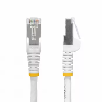 StarTech.com Καλώδιο Ethernet CAT8 2m Λευκό, RJ45 χωρίς Γλωττίδα, 25G/40G, 2000MHz, 100W PoE++, S/FTP, 26AWG Καθαρός Γυμνός Χαλκός, LSZH, Θωρακισμένο Καλώδιο Δικτύου Patch με Ανακούφιση Έλξης, Ατομικά Δοκιμασμένο