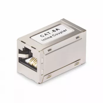 StarTech.com Θωρακισμένος Σύνδεσμος RJ45, Inline Σύνδεσμος Cat6a, Υποδοχή σε Υποδοχή (F/F), Καλωδίωση T568B, Θωρακισμένη Επέκταση Καλωδίου Ethernet