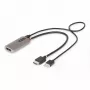 StarTech.com Καλώδιο προσαρμογέα HDMI σε DisplayPort 1ft (30cm), 8K 60Hz, ενεργός μετατροπέας βίντεο HDMI 2.1 σε DP 1.4, τροφοδοσία μέσω USB με παρεχόμενο καλώδιο