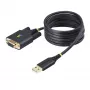StarTech.com Καλώδιο προσαρμογέα USB σε σειριακό null modem 2m, COM, FTDI, USB-A σε DB9 RS232, αντικαταστάσιμες βίδες/παξιμάδια DB9, Windows/macOS/Linux