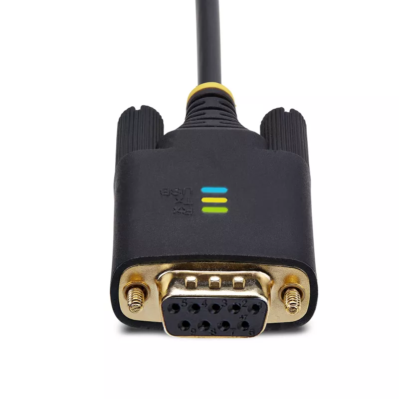 StarTech.com Καλώδιο προσαρμογέα USB σε σειριακό null modem 2m, COM, FTDI, USB-A σε DB9 RS232, αντικαταστάσιμες βίδες/παξιμάδια DB9, Windows/macOS/Linux
