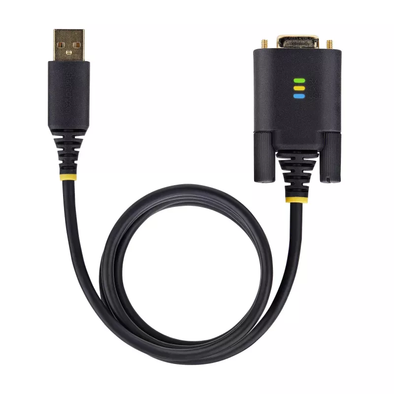 StarTech.com Καλώδιο προσαρμογέα USB σε σειριακό null modem 2m, COM, FTDI, USB-A σε DB9 RS232, αντικαταστάσιμες βίδες/παξιμάδια DB9, Windows/macOS/Linux