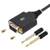 StarTech.com Καλώδιο προσαρμογέα USB σε σειριακό null modem 2m, COM, FTDI, USB-A σε DB9 RS232, αντικαταστάσιμες βίδες/παξιμάδια DB9, Windows/macOS/Linux