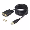StarTech.com Καλώδιο προσαρμογέα USB σε σειριακό null modem 2m, COM, FTDI, USB-A σε DB9 RS232, αντικαταστάσιμες βίδες/παξιμάδια DB9, Windows/macOS/Linux