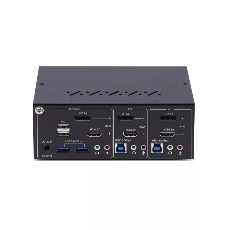 StarTech.com P2ADDH462-KVM-SWITCH Διακόπτης KVM Μαύρο