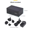 StarTech.com P2ADDH462-KVM-SWITCH Διακόπτης KVM Μαύρο