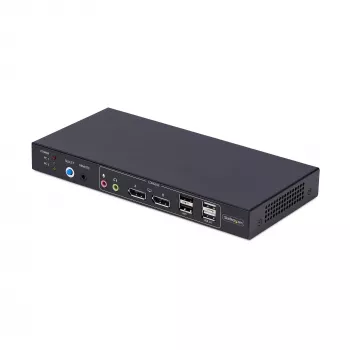 StarTech.com Διακόπτης KVM DisplayPort 2 θυρών Dual-Monitor με Dual View Video Matrix, 4K 60Hz, 4 θύρες USB Hub, εναλλαγή με Hotkey, DP 1.2 Matrix KVM, συμμορφούμενο με TAA