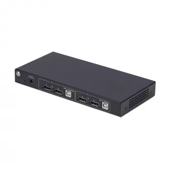 StarTech.com Διακόπτης KVM DisplayPort 2 θυρών Dual-Monitor με Dual View Video Matrix, 4K 60Hz, 4 θύρες USB Hub, εναλλαγή με Hotkey, DP 1.2 Matrix KVM, συμμορφούμενο με TAA