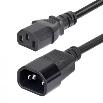 StarTech.com Καλώδιο προέκτασης ρεύματος 4,5m (15ft), Καλώδιο ρεύματος PDU C14 σε C13, 15A 250V, 14AWG, Καλώδιο ρεύματος AC για PDU/τροφοδοτικό, πιστοποιημένο KEMA-KEUR