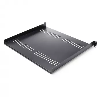 StarTech.com Ράφι Server Rack 1U – Universal Vented Rack Mount Cantilever Tray για 19 ίντσες Rack Δικτυακού Εξοπλισμού & Ντουλάπα – Ανθεκτικός Χάλυβας – Ικανότητα φόρτωσης 44lb/20kg – Ράφι βάθους 16 ιντσών, Μαύρο