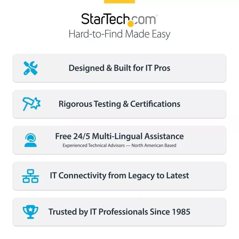 StarTech.com Κάρτα PCIe USB Type-C 4 θυρών, USB 3.2 10Gbps, Κάρτα επέκτασης USB-C PCI Express, 4x ανεξάρτητοι ελεγκτές USB, Windows/Linux/macOS, συμμορφούμενη με TAA