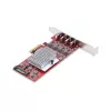 StarTech.com Κάρτα PCIe USB Type-C 4 θυρών, USB 3.2 10Gbps, Κάρτα επέκτασης USB-C PCI Express, 4x ανεξάρτητοι ελεγκτές USB, Windows/Linux/macOS, συμμορφούμενη με TAA