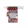 StarTech.com Κάρτα PCIe USB Type-C 4 θυρών, USB 3.2 10Gbps, Κάρτα επέκτασης USB-C PCI Express, 4x ανεξάρτητοι ελεγκτές USB, Windows/Linux/macOS, συμμορφούμενη με TAA