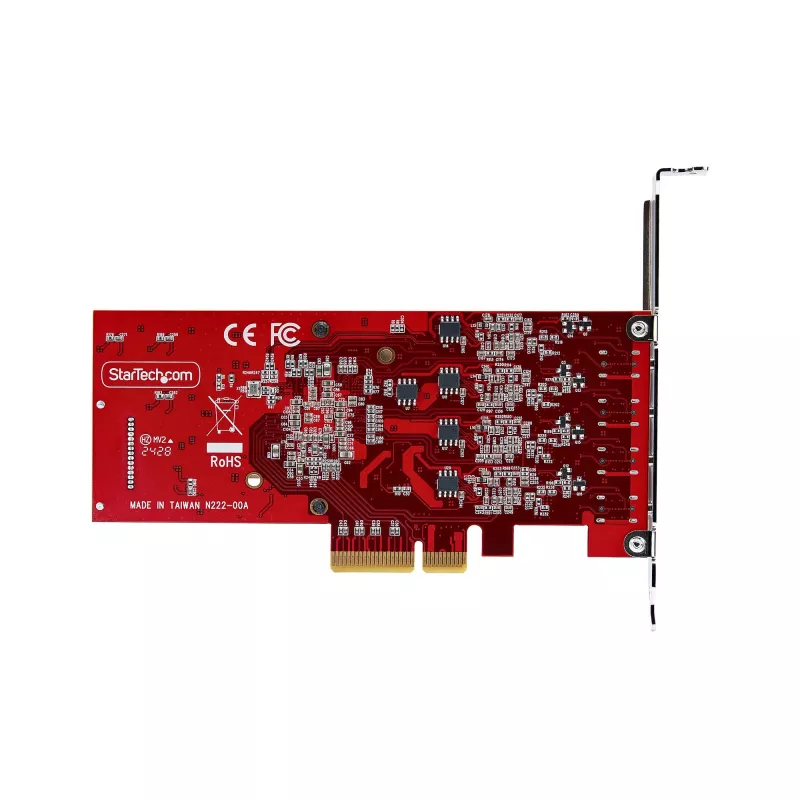 StarTech.com Κάρτα PCIe USB Type-C 4 θυρών, USB 3.2 10Gbps, Κάρτα επέκτασης USB-C PCI Express, 4x ανεξάρτητοι ελεγκτές USB, Windows/Linux/macOS, συμμορφούμενη με TAA