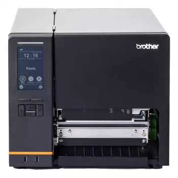 Brother TJ-6521TN βιομηχανικός εκτυπωτής ετικετών, άμεσης θερμικής / θερμικής μεταφοράς, 300 DPI, 254 mm/s, ρολό 17,27 cm, USB 2.0, LAN, σειριακή θύρα