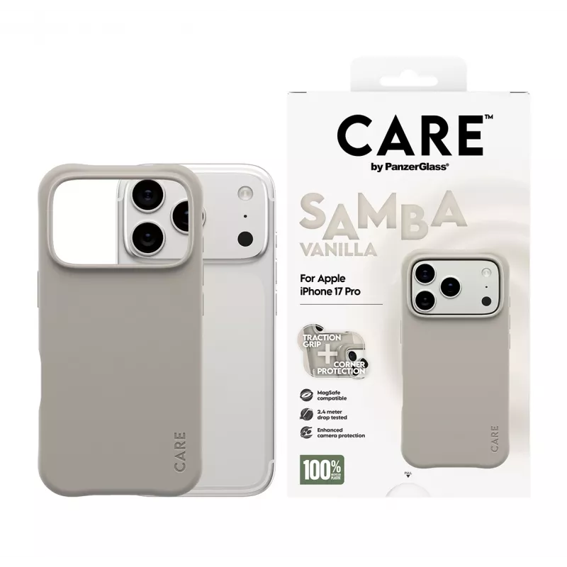 Θήκη PanzerGlass CARE by μοντέρνα θήκη Samba Vanilla MagSafe iPhone 17 Pro