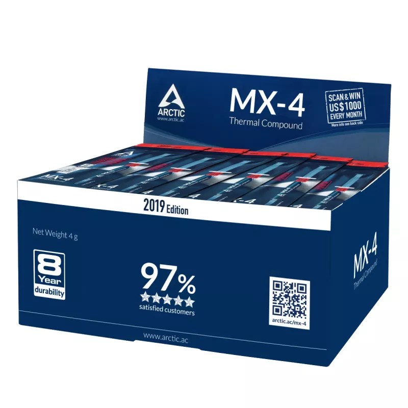 ARCTIC MX-4 (4 g) Edition 2019 – Θερμοαγώγιμη πάστα υψηλής απόδοσης