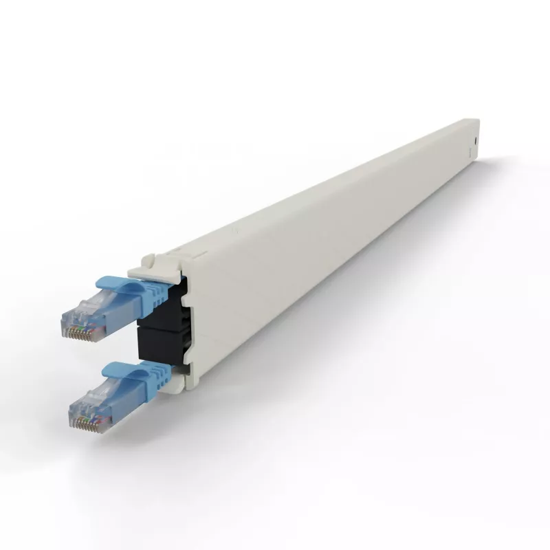 PATCHBOX patchbox.one CONE30UTPBL κασέτα καλωδίου διασύνδεσης, 30RU, Cat6a, UTP, μπλε