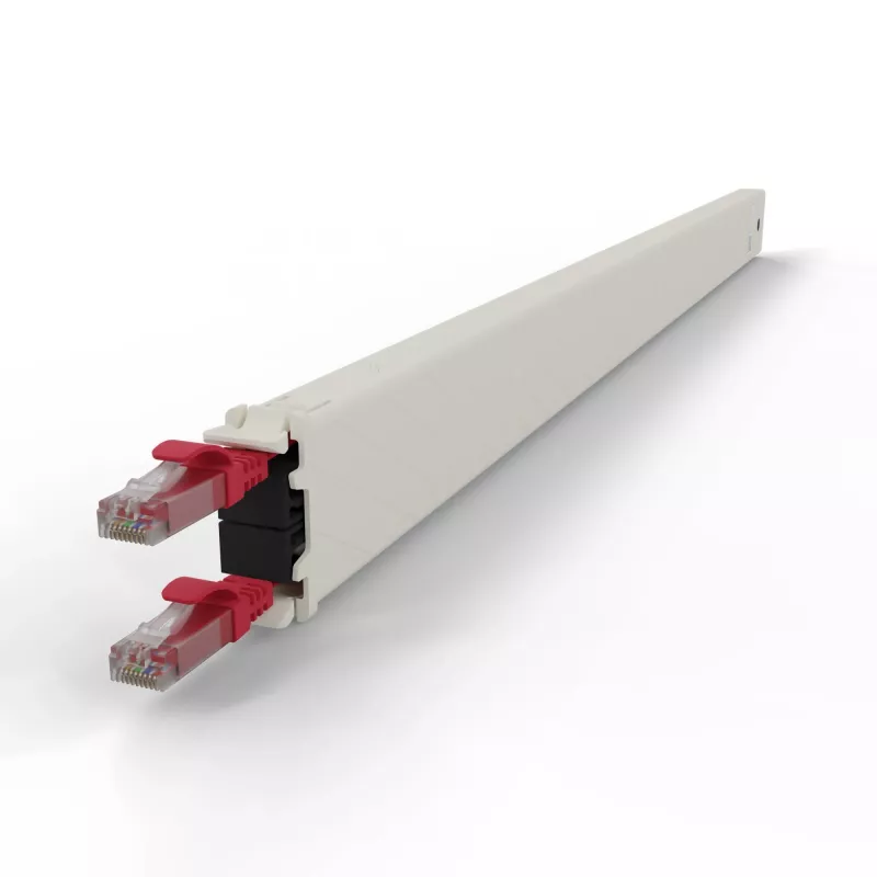 PATCHBOX patchbox.one CONE30UTPRD κασέτα καλωδίου διασύνδεσης, 30RU, Cat6a, UTP, κόκκινη