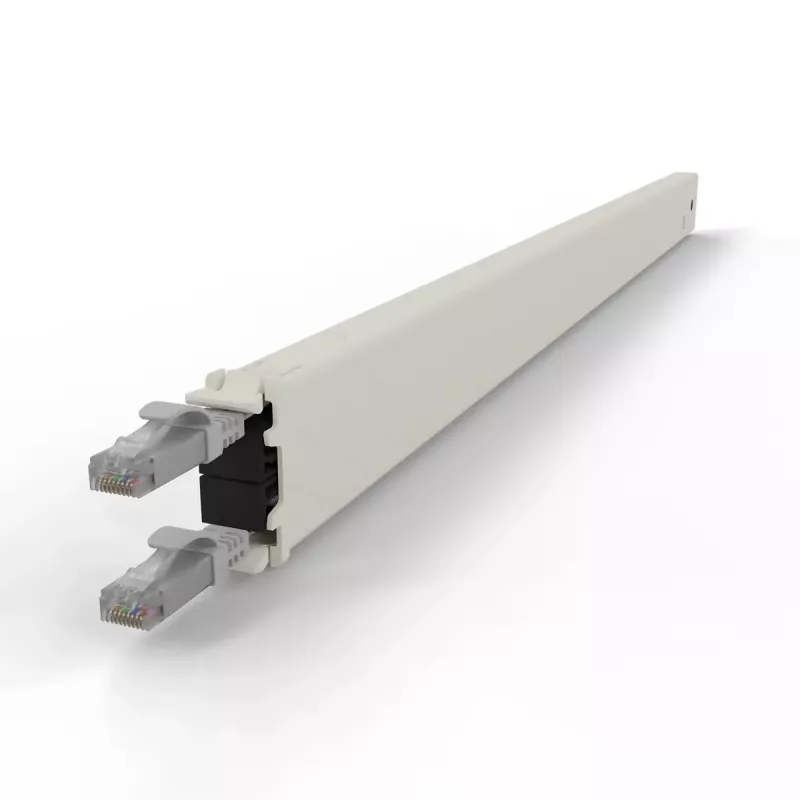 PATCHBOX patchbox.one CONE30UTPSL ανασυρόμενη κασέτα καλωδίου διασύνδεσης, 30RU, Cat6a, UTP, γκρι