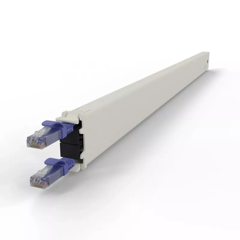 PATCHBOX patchbox.one CONE30UTPVI ανασυρόμενη κασέτα καλωδίου σύνδεσης, 30RU, Cat6a, UTP, μοβ