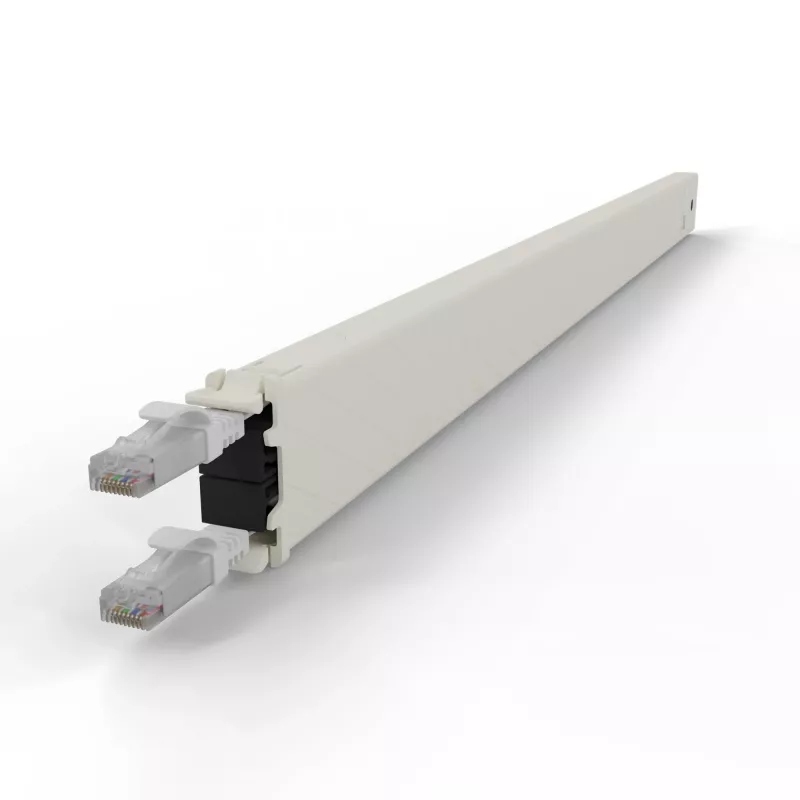 PATCHBOX patchbox.one CONE30UTPWH κασέτα καλωδίου σύνδεσης, 30RU, Cat6a, UTP, λευκή