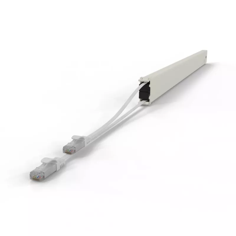 PATCHBOX patchbox.one CONE46UTPWH ανασυρόμενη κασέτα καλωδίου σύνδεσης, 46RU, Cat6a, UTP, λευκή