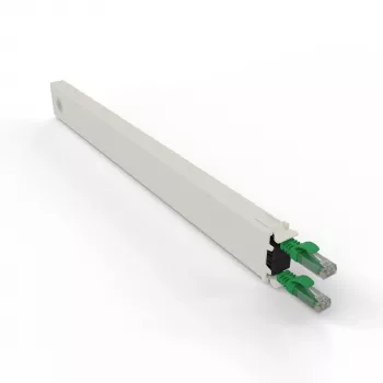 PATCHBOX .one CONEX8UTPGR 8RU Cat6a UTP ανασυρόμενη χάλκινη κασέτα, πράσινη