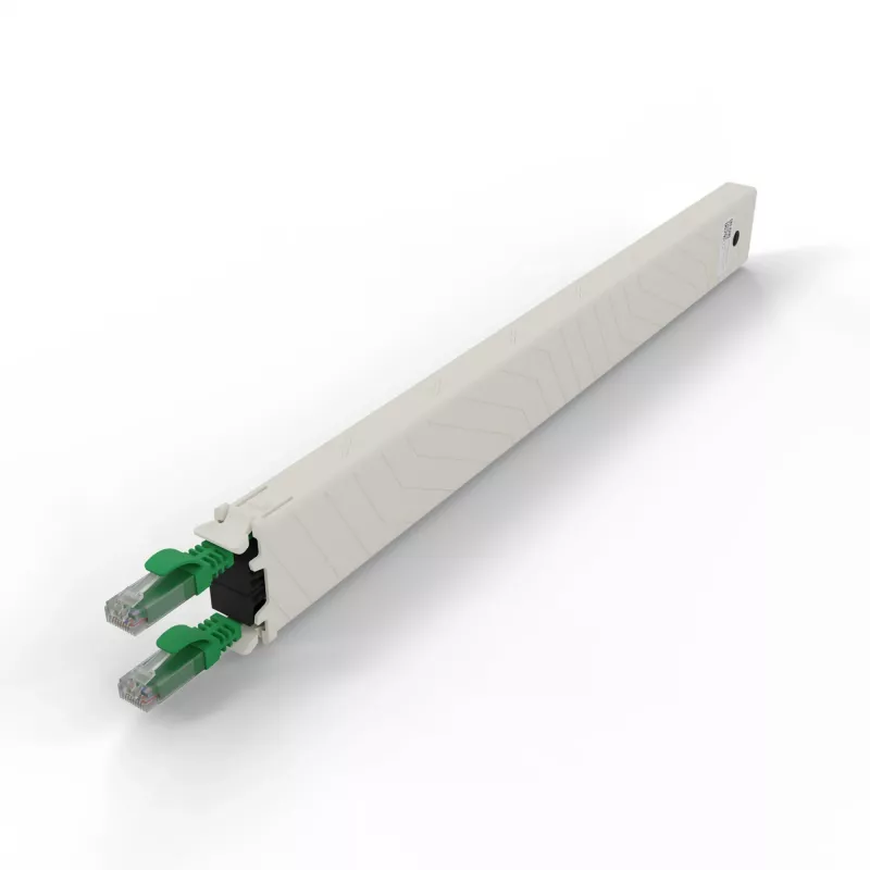 PATCHBOX .one CONEX8UTPGR 8RU Cat6a UTP ανασυρόμενη χάλκινη κασέτα, πράσινη