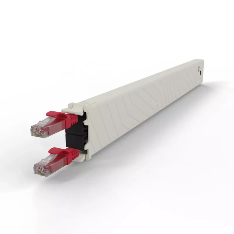 PATCHBOX .one CONEX8UTPRD 8RU Cat6a UTP ανασυρόμενη χάλκινη κασέτα, κόκκινη