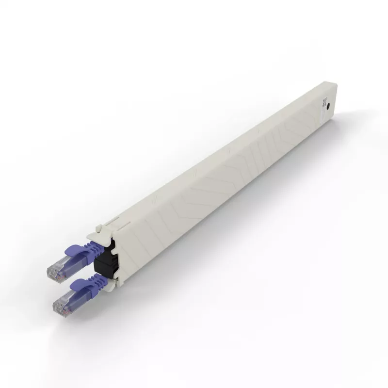 PATCHBOX .one CONEX8UTPVI 8RU Cat6a UTP ανασυρόμενη χάλκινη κασέτα, βιολετί