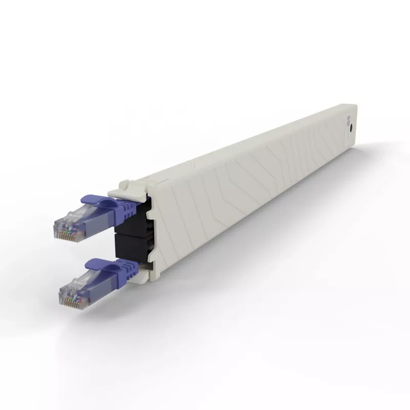 PATCHBOX .one CONEX8UTPVI 8RU Cat6a UTP ανασυρόμενη χάλκινη κασέτα, βιολετί