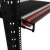 Πάνελ διαχείρισης καλωδίων PATCHBOX Patchcatch Solo συσκευασία 24 τεμ. μαύρο κόκκινο