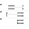 Πάνελ διαχείρισης καλωδίων PATCHBOX Patchcatch Solo συσκευασία 24 τεμ. μαύρο κόκκινο