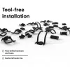Βάση συγκράτησης καλωδίων PATCHBOX One PONECATCH 4x Patchcatch πλάτος 50mm βάθος 58mm ύψος 51mm