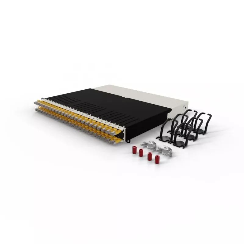 PATCHBOX .one PONEX8STPYL 8RU Cat6a U/FTP σύστημα ανασυρόμενων καλωδίων patch, 0,8 m, RJ-45, 10 Gbit/s, PoE, 24 κασέτες, κίτρινο