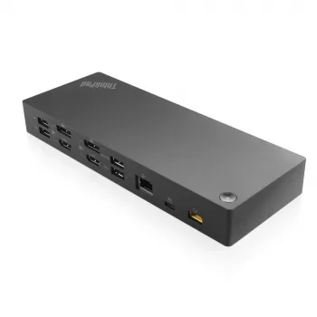 Lenovo 40AF0135UK ThinkPad Hybrid USB-C με USB-A σταθμός σύνδεσης, καλώδιο τροφοδοσίας ΗΒ