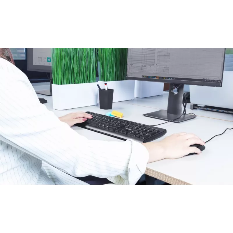 Trust TK-150 Πληκτρολόγιο Γραφείου USB QWERTZ Γερμανικό Μαύρο