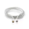 Καλώδιο Lightning Nedis CCTB39650AL10 1m Αλουμίνιο USB C