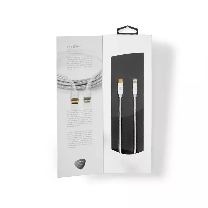 Καλώδιο Lightning Nedis CCTB39650AL20 2m USB-C Αλουμίνιο