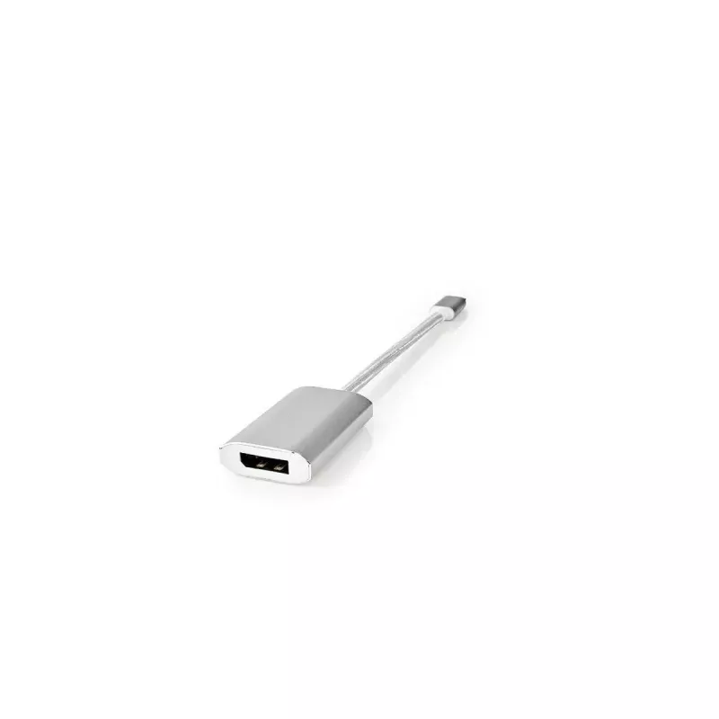 Αντάπτορας καλωδίου βίντεο Nedis CCTB64480AL02 0,2 m USB Type-C DisplayPort ασημί