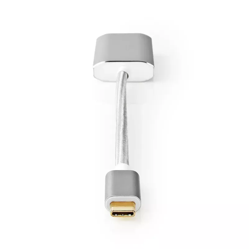 Αντάπτορας καλωδίου βίντεο Nedis CCTB64480AL02 0,2 m USB Type-C DisplayPort ασημί